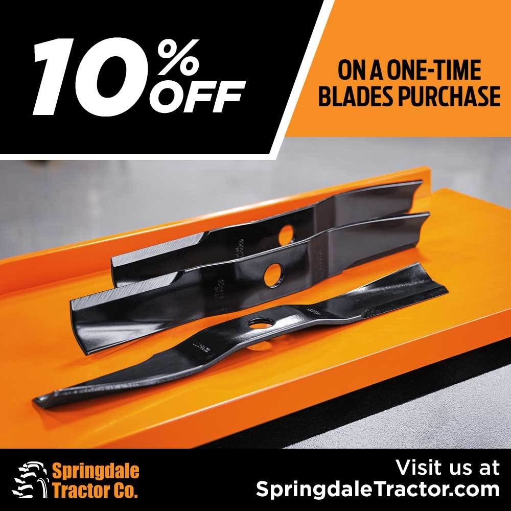 10% off a one time blades purchase.